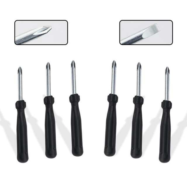 Industrial Black Handle Dual Purpose Screwdriver Product Image