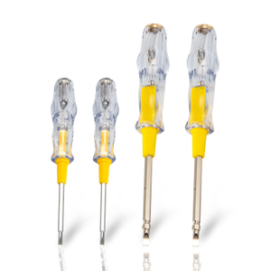 Industrial dual function voltage detection screwdriver with PP TPR handle and 40Cr slotted Phillips blade
