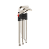 Extra Long Industrial Nickel Plated Ball End Hex Key Set Product Image