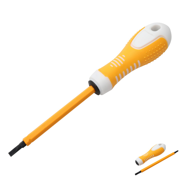 Model 8076 ergonomic dual head voltage tester screwdriver with PP TPR handle and 40Cr steel rod
