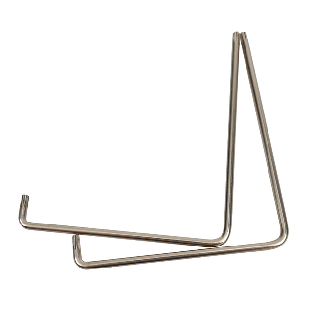 Extended L shape Torx hex wrench with nickel plated finish and special star pattern head