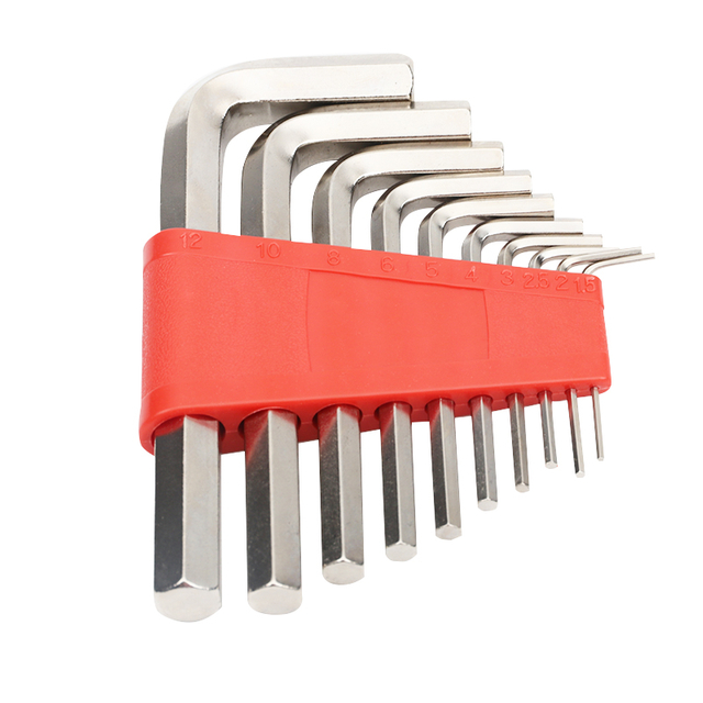 Industrial Nickel Plated Flat End Hex Key Set Product Image