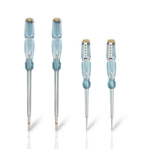 Extended reach voltage test screwdriver model 319 with transparent AS handle and long Φ4×120mm probe