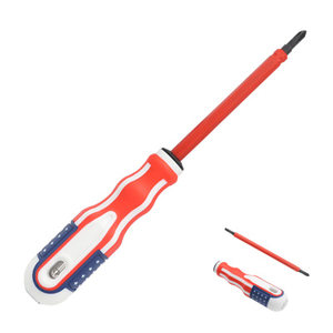 Dual function ergonomic voltage tester screwdriver NS-01L with PP TPR handle and double-end blade