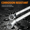 Double box end wrench with chrome plated forged steel body for professional repair tools