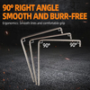 Extended L shape Torx hex wrench with nickel plated finish and special star pattern head