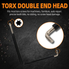 T15 extended L shape plastic handle Torx wrench with nickel plated head