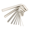 Professional Nickel Plated Flat End Hex Key Set Product Image