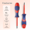 Soft grip voltage detection test screwdriver with PP TPR ergonomic handle and 40Cr probe