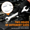 Chrome plated double open end wrench set 5.5-32mm