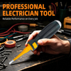 Insulated dual head voltage tester screwdriver model H-03 with yellow black AS handle and 40Cr steel rod
