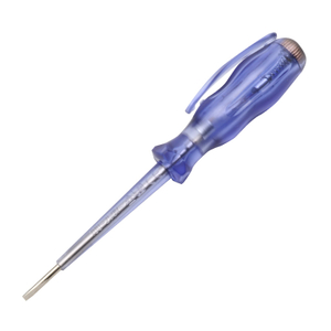 Lightweight straight head voltage tester screwdriver model H-01 with AS handle 40Cr steel rod and 14g body weight