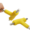 Adjustable dual size T handle hex wrench with nickel plated carbon steel shaft for two-size fastening