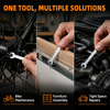 Ultra slim single open end wrench with zinc plated finish for narrow space maintenance