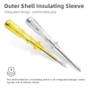 Standard transparent voltage tester screwdriver model 994 with AS handle and straight 40Cr steel tip