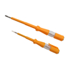 Dual size insulated voltage test screwdriver with Model 218 and Model 219 transparent handle options