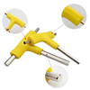 Adjustable dual size T handle hex wrench with nickel plated carbon steel shaft for two-size fastening