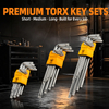 9 Piece Matte Torx Key Set Carbon Steel T10 to T50
