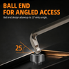 4mm extended L shape ball end hex wrench with nickel plated carbon steel finish