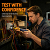 Dual head voltage tester screwdriver Model 8079 with PP TPR handle and 40Cr steel shaft